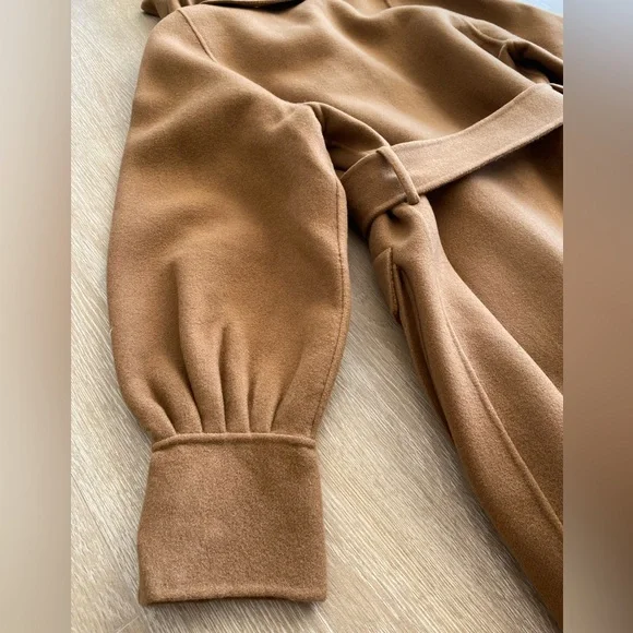 MAJE Galicol Double sided Wool Coat!! Camel/ Tobacco color!! Size 38!! NWT! NEW